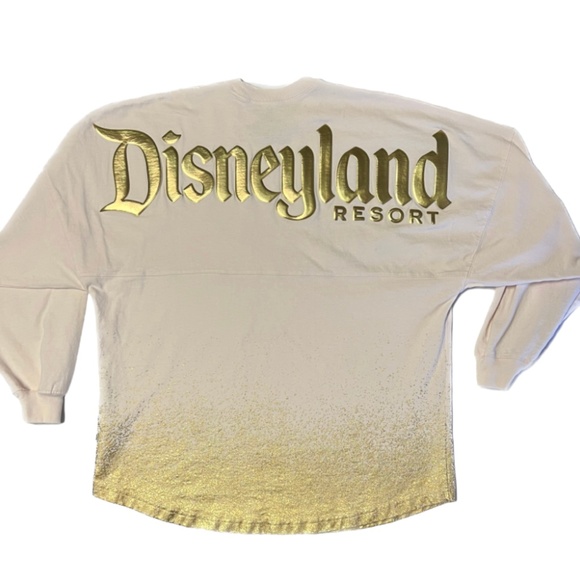 Disney Tops - Champagne pink and Gold with Gold Speckles Spirit Jersey.